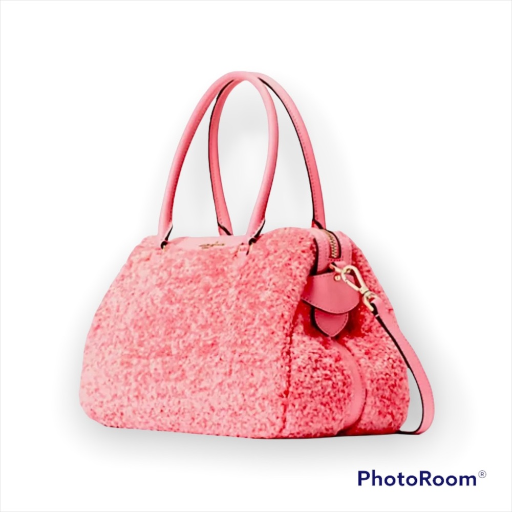 Kate Spade faux fur satchel